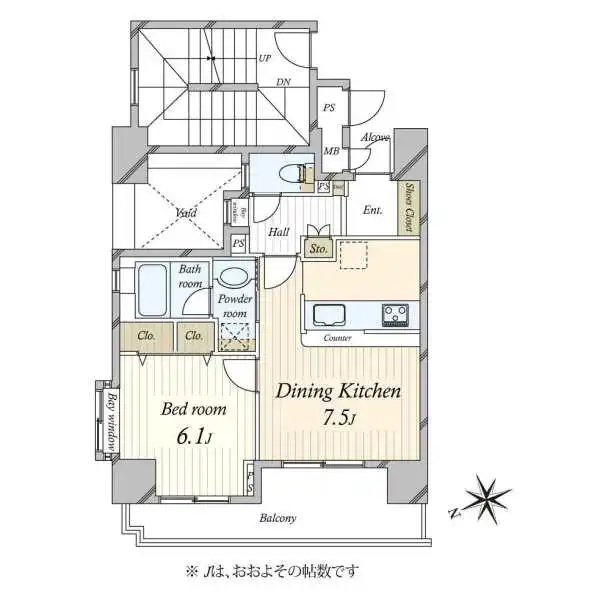 コスモ上野ロイヤルフォルム 間取図