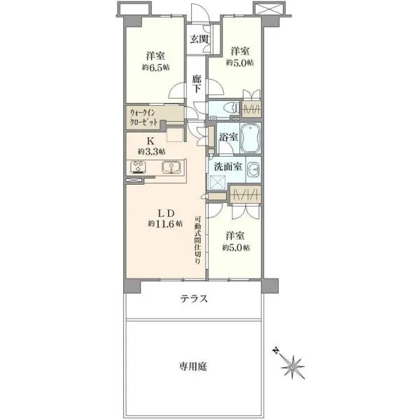 グローリオレジデンス町田中町 間取図