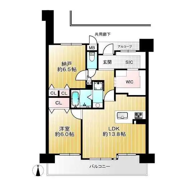 リベールシティ新梅田 間取図