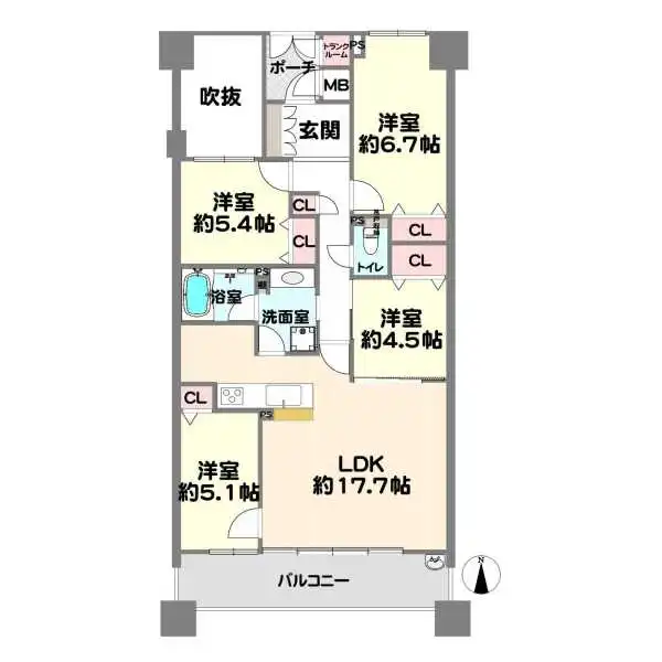 ルネ・グランディル 間取図