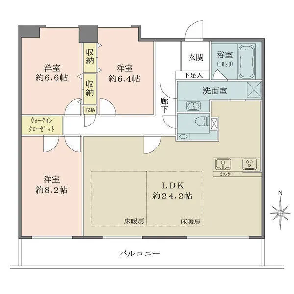 石神井公園ピアレス 間取図