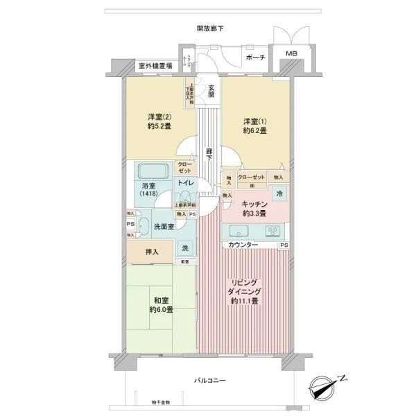 エル・パティオ 間取図