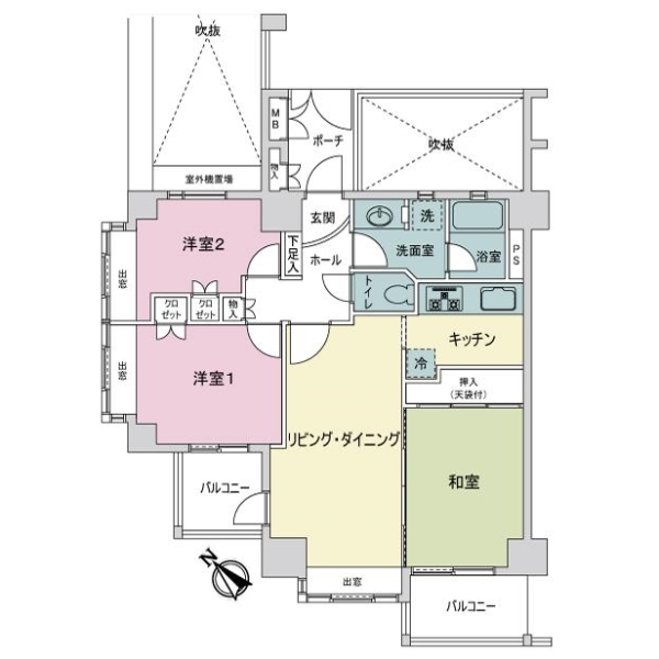 シーアイマンションあずま百樹園 間取図