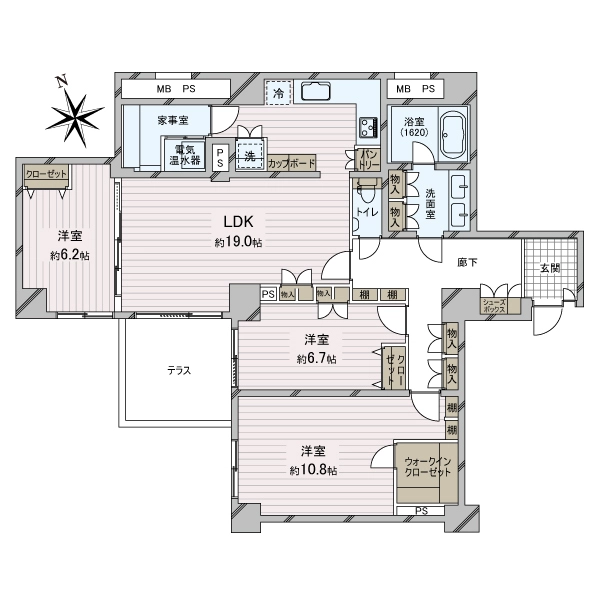 ペアシティ・ルネッサンス 間取図
