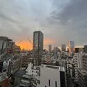 クラッシィスイート赤坂 眺望：バルコニーから（夕方）(撮影年月：2026年06月)