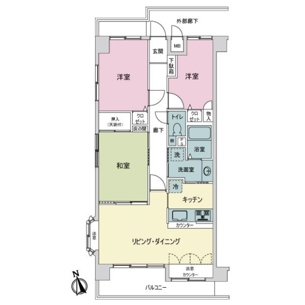 朝日プラザ溝の口 間取図