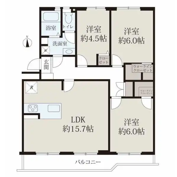 膳所ハイツ 間取図