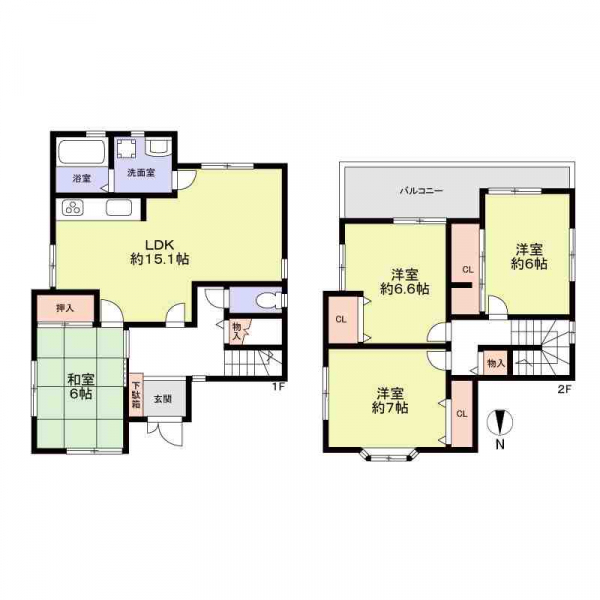 堺市北区金岡町 間取図