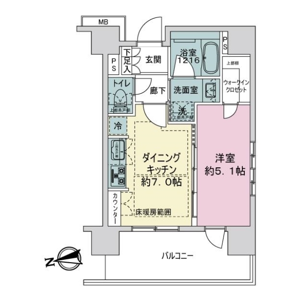 サンクレイドル上野２ 間取図