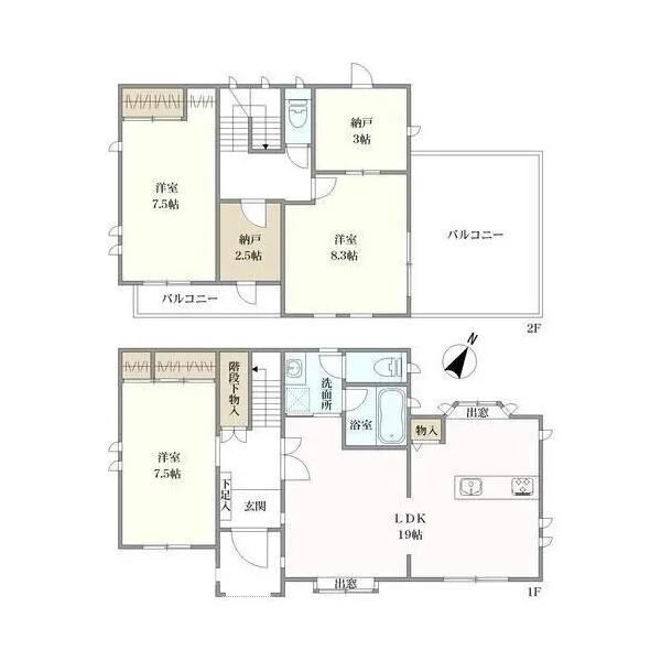 八王子市めじろ台２丁目 間取り図