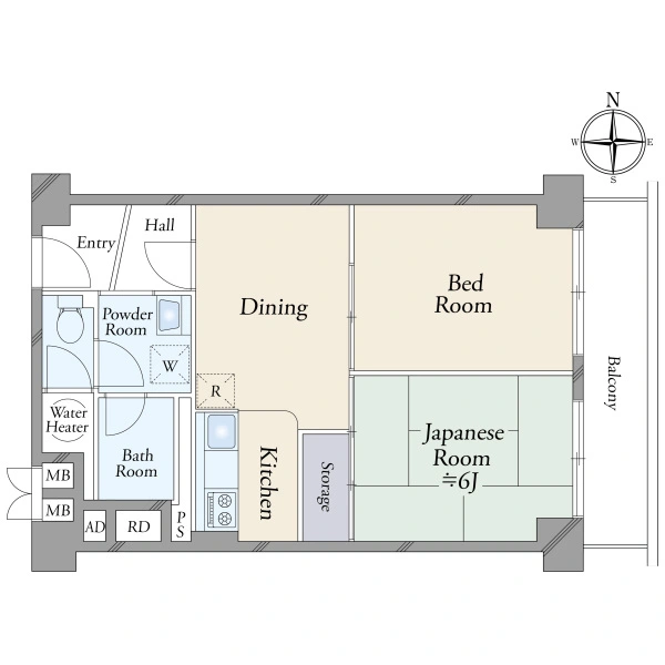 サンハイツ錦糸公園 間取図