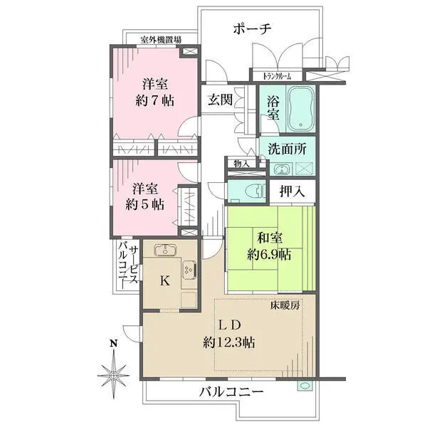 アルコート豊中清風荘 間取図