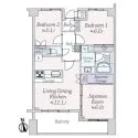 クルール新百合ヶ丘サウスコート 間取図