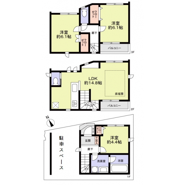 名古屋市千種区田代本通３丁目 間取図