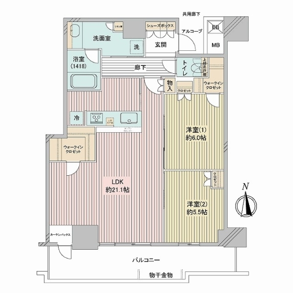 シエリアタワー大阪堀江 間取図