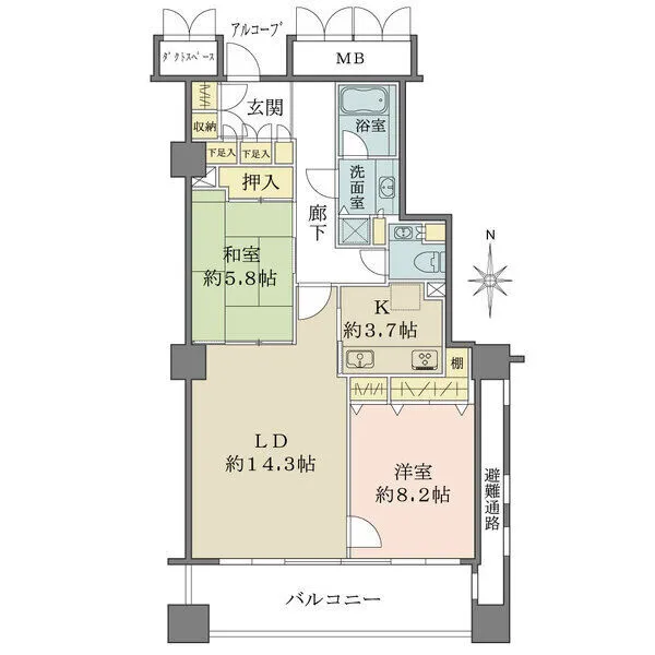 ＯＡＰレジデンスタワー東館 間取図