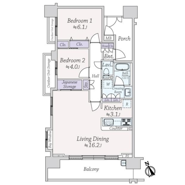 ガーラ・レジデンス川崎南幸町 間取図