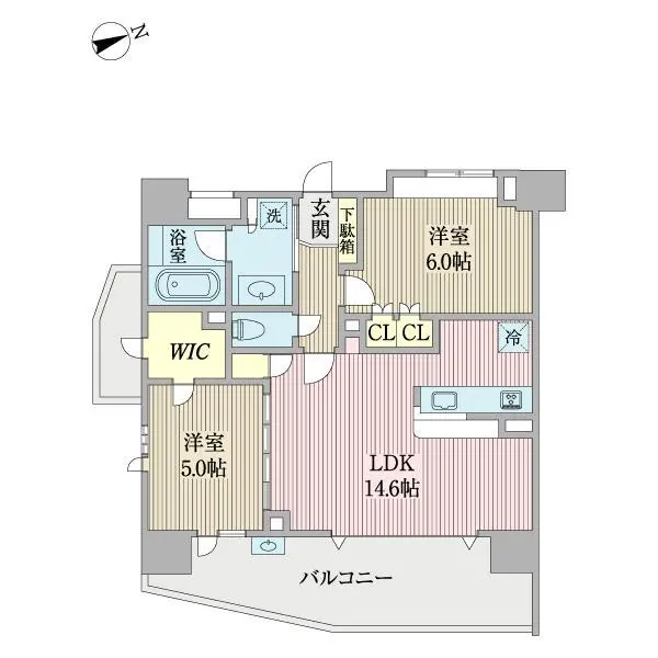 リアナシーコースト葛西 間取図