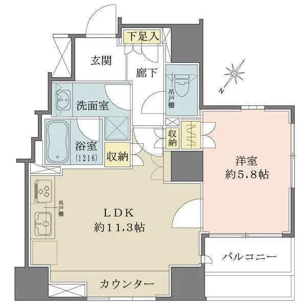 トーキョー・オーディアム日本橋浜町 間取図