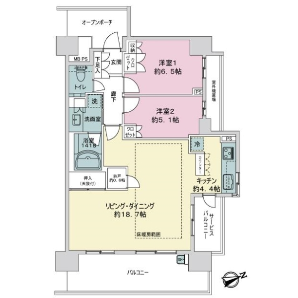 プラウドシティ金町ガーデン 間取図
