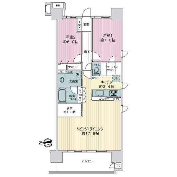 エンゼルパークソレイユ住吉 間取図