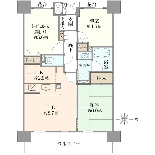 クレッセント鹿島田 間取図