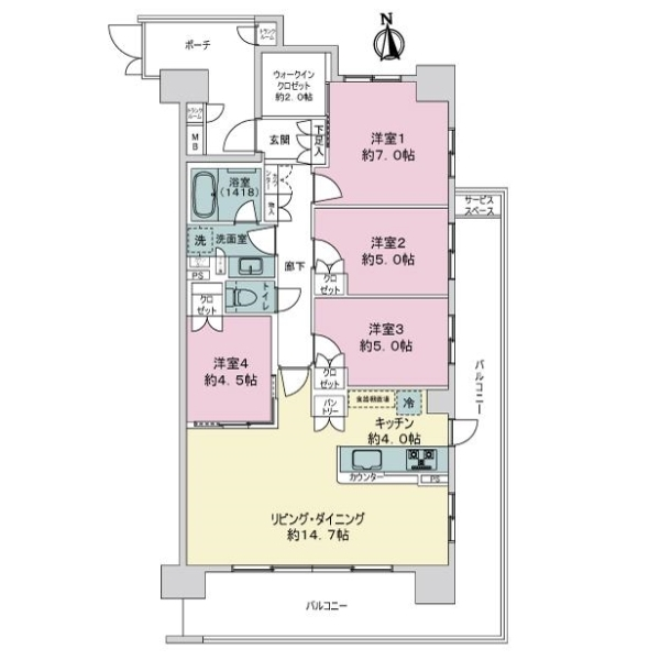 パークホームズ松戸マークレジデンス 間取図