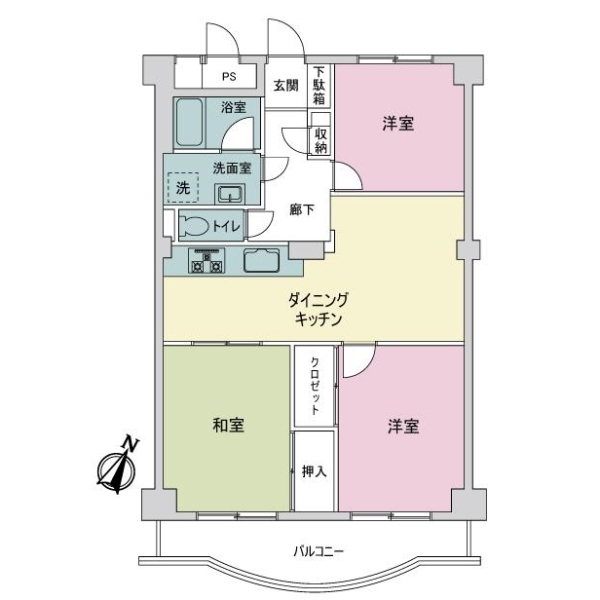 大森ハイツ 間取図