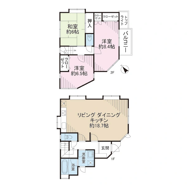 横浜市戸塚区矢部町 間取図