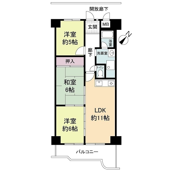 メロディーハイム守口 間取図