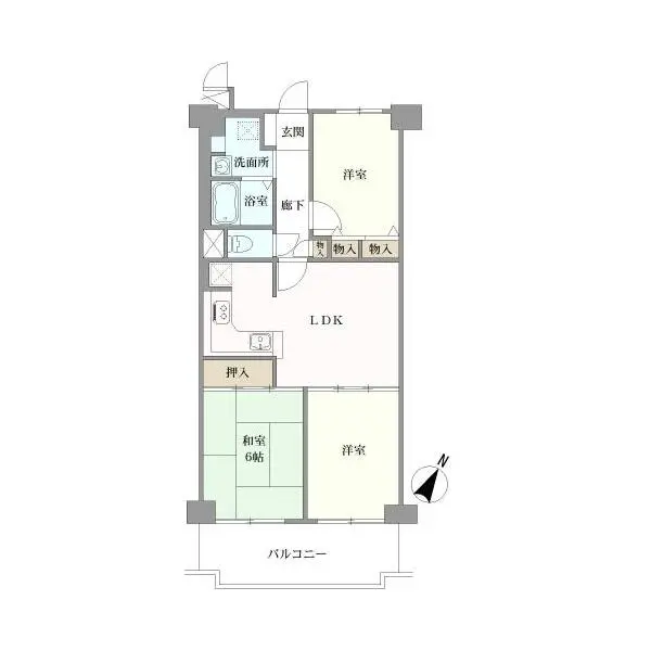 レックスタウン新高壱号館 間取図