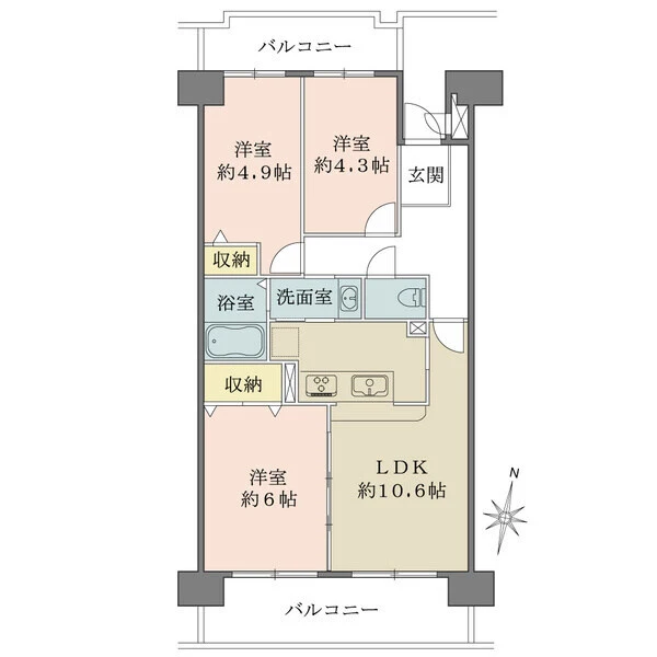 藤和ライブタウン桃山 間取図