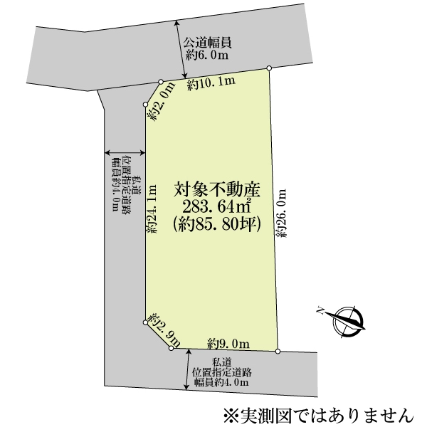 大田区田園調布５丁目 区画図