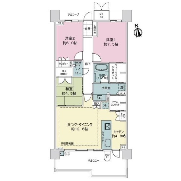 ヴィアーレ星ヶ丘の森 間取図
