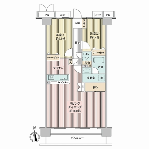 クリオ朝霞弐番館 間取図