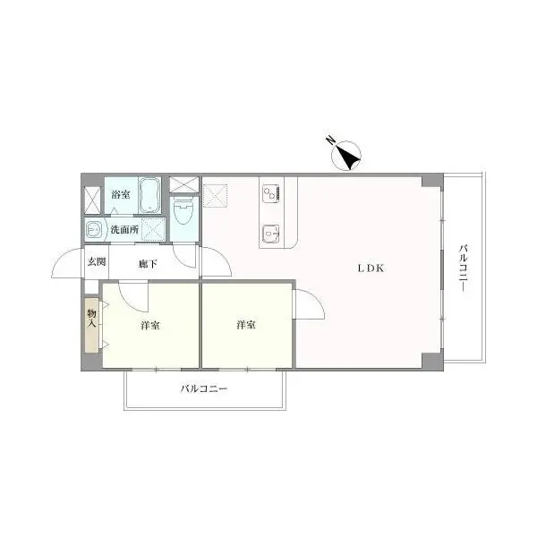 リレント町屋 間取図