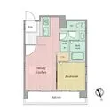 麻布永谷マンション 1DKの間取
