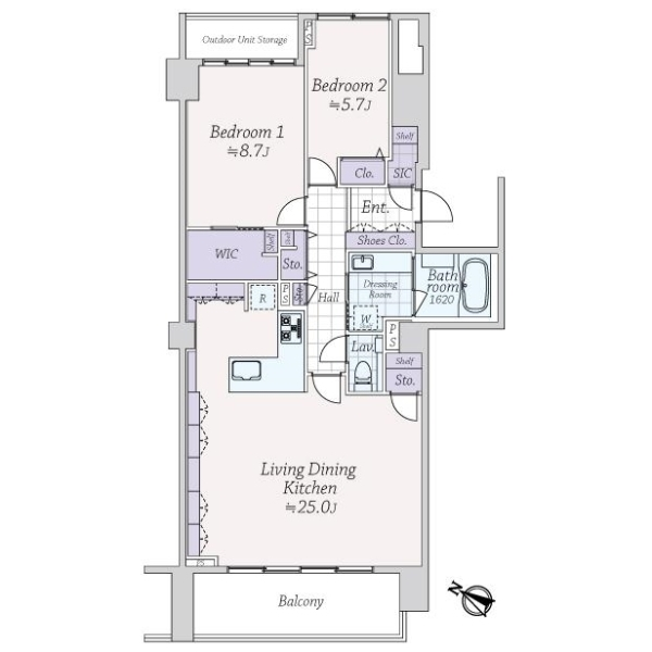 神宮前五丁目ブランシェ 間取図