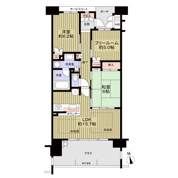 神戸垂水ヒルトップテラス 間取図