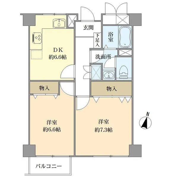 カーネ杉並和泉 間取図