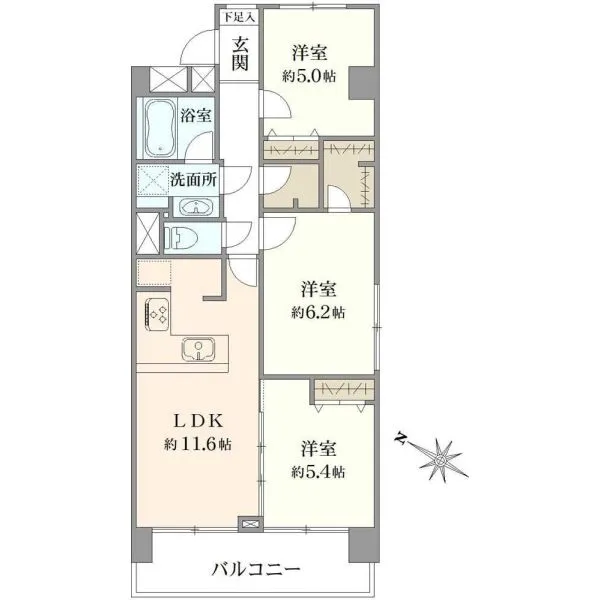 グリーンコーポ月島 間取図