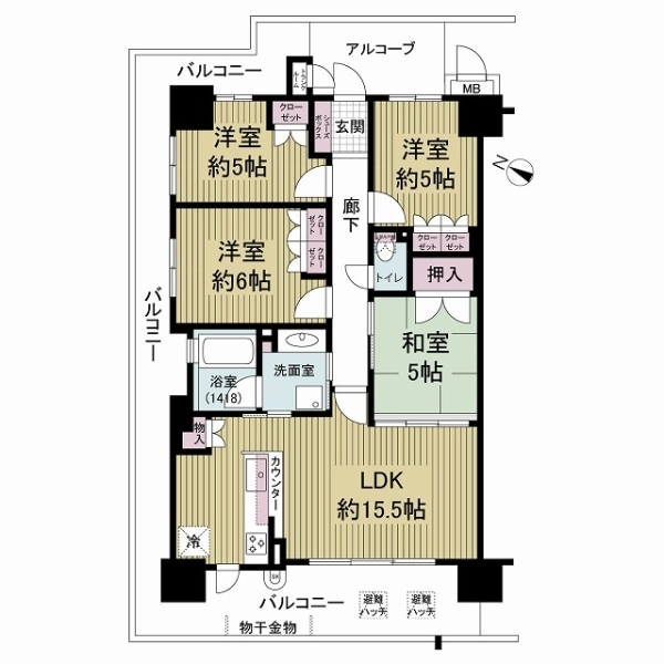 ルネ　セントエール 間取図
