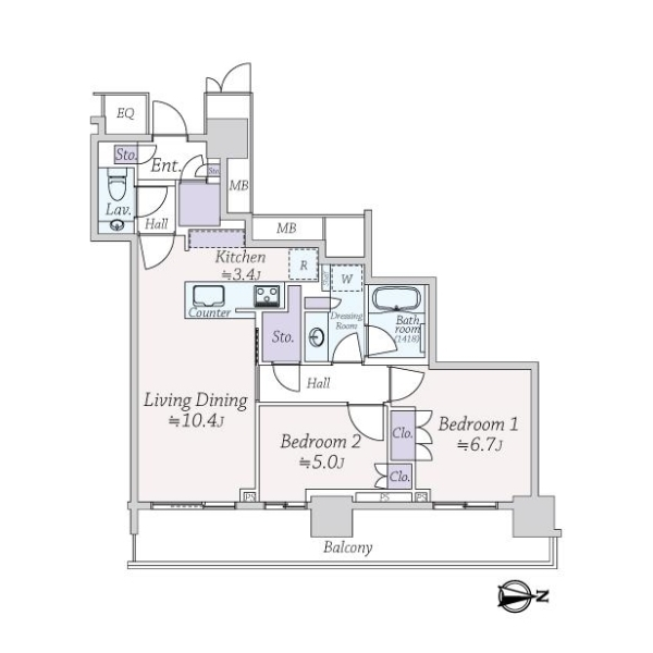ザ・パークハウス晴海タワーズ　クロノレジデンス 間取図