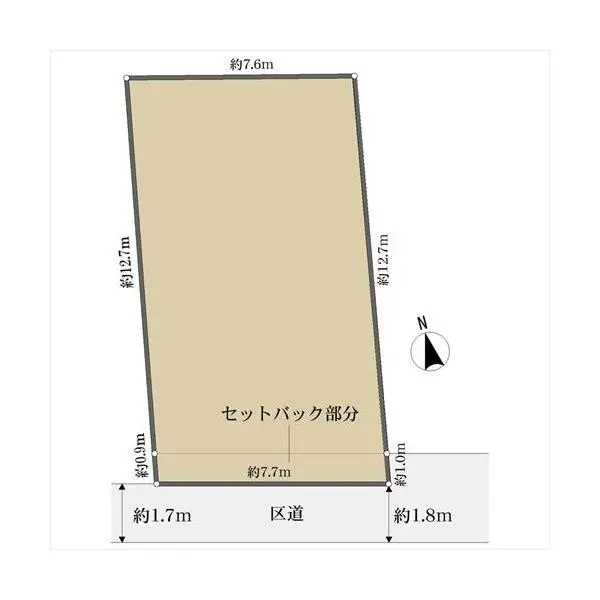 豊島区北大塚２丁目 区画図