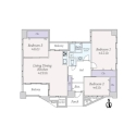 マンション北堀江 間取図