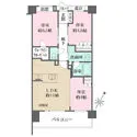 グローベル　ザ・中浦和　日向ノ杜 間取図