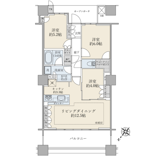 ブリリア有明スカイタワー 間取図