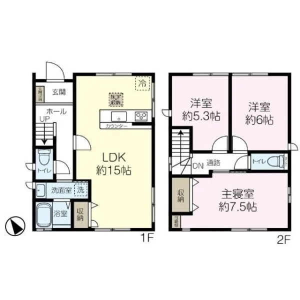 長岡京市高台４丁目 間取り図