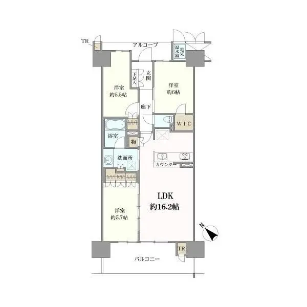 シエリア彩都ＨＡＮＡ・ＫＡＺＥ 間取図