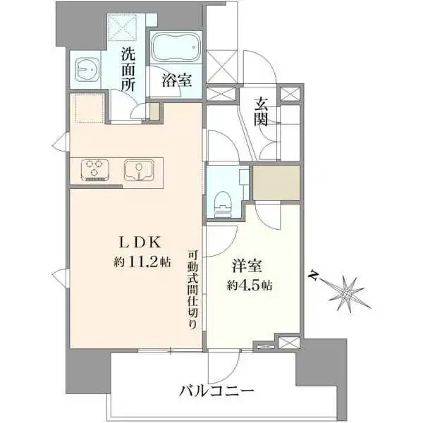 ブリリア東中野ステーションフロント 間取図